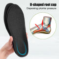 EVA Air Cushion Heightening Insole Long Standing Soft Bottom Stepping Shit Feeling Sports Shock Absorption Male Breathable Sweat Anti-odor Insoles. 