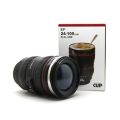 Camera Lens Coffee Mug - Black. 