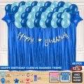 Happy Birthday Cursive Banner Theme Collection,  HBD Party Decor Set, First, 2nd, 3rd Birthday Parties Decoration Themes For Boy Girl or Family Member, Second & Third Birth day Themes Celebrations Supplies Set : GyMmHoOj. 