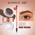 O.TWO.O Eyebrow Pomade Brow Gel Wax 2 IN 1 Waterproof Long Lasting Creamy Texture Eye Brow Tint Enhancers Cosmetics Makeup. 