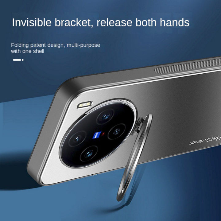 Metal Back Plate Camera Protective Bracket Buckle Case For Vivo iQOO Z10 Turbo Pro X200s X200 Ultra Car Holder Car Holder Cover