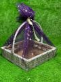 Empty Gift basket  for wedding/engagement/birthday/any event with free Purple net by maxify store. 