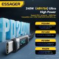 Essager USB C Cable 240W PD 3.1 USB Type C Cable Fast Charging Cable Type C For iPhone 15 MacBook Pro Samsung Xiaomi Charge Cord. 