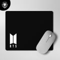 White Bts Logo Mouse pad. 