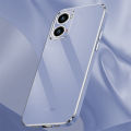 For OPPO A76 Back Cover + Wrist Strap Luxury Shiny Plating Square Shockproof Bumper Camera Lens Protection Soft TPU Silicone Phone Case. 