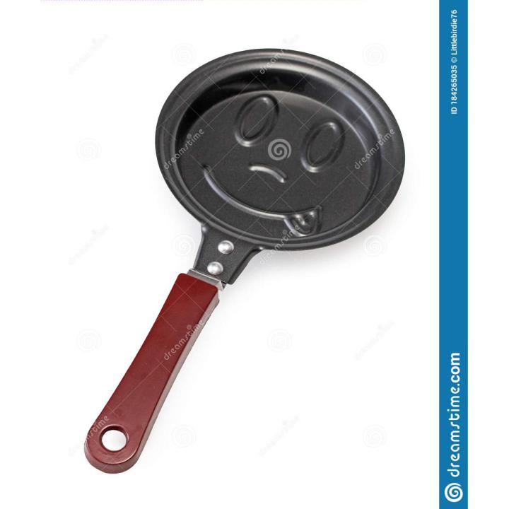 Non Stick Frying Pan Smiley Shaped One Egg Frying Pan