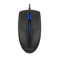 A4tech N-530S Illuminate Wired Mouse - 1200 DPI - Blue Backlit - 125Hz Report Rate - Silent Clicks - For PC, Laptop. 