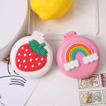 Portable Folding Hair Comb with Mirror Mini Air Cushion Massage Brush for Travel Home Use. 