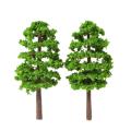 【Simple 3C】20 Pcs 70mm Scale Architectural Model Trees Railroad Layout Garden Landscape Scenery Miniatures Tree. 