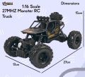 Smoke Rock Crawler Electric RC Vehicles Alloyed Remote Control Booster Spray Toy Car for Kids & Boys Monster RC Truck with Rechargeable Rc Car 4x4 High Speed. 