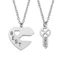 The Jewels Gallery Best Friends Necklace Key to My Heart Friendship Pendant Necklace Set for Girls & Boys. 