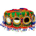 Stylish Pakistani Traditional teenage Wear Cap Topi for Girls Women with Threadwork Embroidery with Glasswork & Beads Hand Craft. 