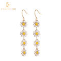 New Enamel Little Daisy Drop Earing Dangle Earriings for Women Girl Ins. 