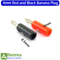 2/5 pair 4mm Red and Black Banana Socket Plug Adapter Male and  female jack socket plug by Electrica. 