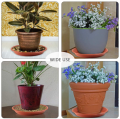 16 inches Pack of 2 Plastic Terra Cotta Round Plant Saucer Drip Trays Garden Pot Base. 