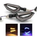 4 pcs Universal Motorcycle bike DRL INDICATOR WITH FLOW LIGHT Lava Style. 