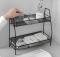 Spice Rack For Countertop 2 tier shelf for makeup, Kitchen Organizer stand, storage shelf Rack for kitchen, kitchen organizer, bathroom organizers.. 