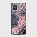 Samsung Galaxy A71 Cover - SkinLee HQ Infinity Glass Case (Soft) - Liquid Glitter Rose Gold Mesh - SKINLEE-162-1-800-433. 
