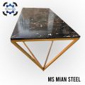 MS Modern Diamond Shape Center Table with Metal Frame and MDF Top for Small Space Living Rooms. 