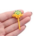 6pcs/10pcs Toddler Plasic Tableware Animal Farm Dinosaur Cute Mini Toothpicks Kids Food Picks Bento Crockery Children Fruit Forks. 