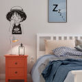 Precision Cut Luffy One Piece Anime Black Vinyl Wall Sticker. 