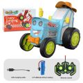 Crazy Jumping Car with Music Lights, Remote Control Vehicle, Infrared Stunt Cars, Upright RC Truck, Funny Toys for Kids. 