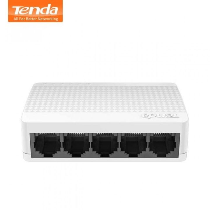 Tenda 5 Port 10/100Mbps Desktop Switch RJ45 Ports HUB with Auto MDI ...