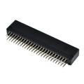 Replacement 2.5mm Interval 50-Pin Connector Game Cartridge Slot for N64 for N64 Clone Console. 