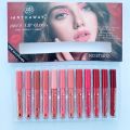 Pack of 06 & 12 Matte Liquid Lipglos Set - ST3832. 