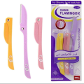Pack Of 3- Feather Flamingo Facial Razor for Face, Eyebrows & Body shaving | 3-Piece Facial Touch-up Razor. 