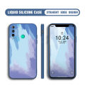 Jizetin for Huawei Y7P / P40 Lite E Back Cover Colorful Painting Design Liquid Silicone Phone Case Soft Full Camera Protect Phone Cases. 