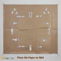 Gift City Presents Creative 3d Letters with One Two Alphabets DIY Wooden Wall Clock for Home and Offices Self Adhesive. 
