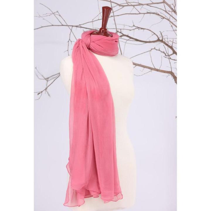 Tea pink Chiffon Dupatta For Girls/Ladies- Chiffon UnStitched Dupatta 2.5 Meter Color Premium Chiffon  Quality Durable Fabric Reasonable Stylish Look Dupatta