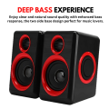 Mini Gamming Woofer Best USB Speakers With Bass Subwoofer Volume Control 3.5mm Audio USB Wired Powered Built-in Four Loudspeaker Multimedia for Laptop / Gaming PC. 