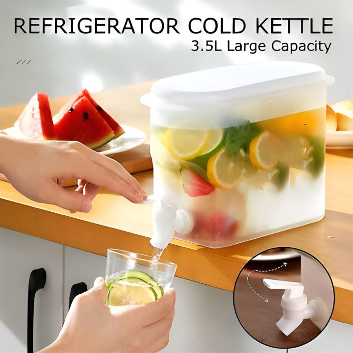 Plastic%20Drink%20Dispenser,%20Beverage%20Dispenser%20With%20Spigot,%201%20Gallon%20Iced%20Juice%20Lemon%20Dispenser%20For%20Party%20Daily%20Use,%20Milk%20Dispenser%20For%20Fridge%20Gallon,%20Small%20Water%20Dispenser%20-%20Image%202