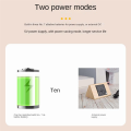 Digital Clock LED Wooden Alarm Clock Table Sound Control Electronic Clocks Desktop Home Table Decor Black. 