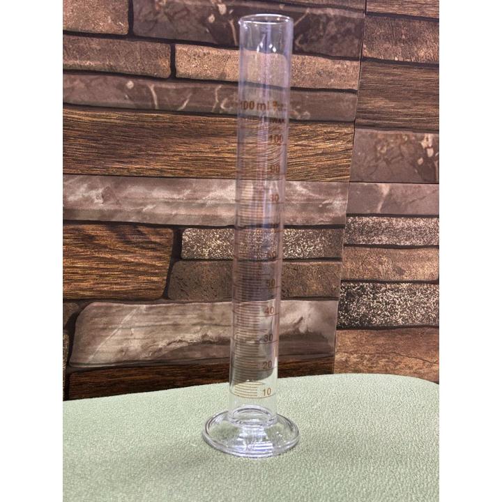 100 ml Graduated Cylinder, Borosilicate 3.3 Glass, Single Metric Scale, IwakiPyrex
