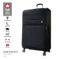 FLO Alberta Premium 2024 Expandable Luggage Trolley Suitcase, TSA Lock, 4 Wheels, Softside. 