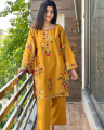 Elegant Multi Embroidered Kurti for Women with Trouser (2-Piece Suit) Casual Dresses for Women. 