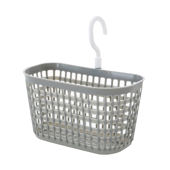 Hanging Storage Basket Bathroom Hanging Basket Small Bath Basket Toilet Plastic Bath Basket Storage Basket Wall Hanging Storage Basket