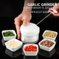 Mini Garlic Slicer Household Mincing Machine Minced Hand Pull Grinder Grill Vegetable Meat Kitchen Multi Chopper Shredder Gadget - Durable - Kitchen Gadgets. 