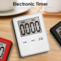 LCD Digital Screen Kitchen Timer Square Cooking Countdown Alarm Magnet Clock. 