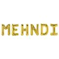 Mehndi Golden Foil Balloon for Mehndi Festival (16 INCH). 