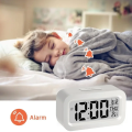Digital Alarm Clock, Smart Backlight Alarm Clock, Large LCD Display Slim Clock With Date,Temperature,Snooze for Office Bedroom. 