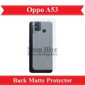 Oppo A53 Back Matte Protector Soft film Protection Soft Skin Sheet For A53. 