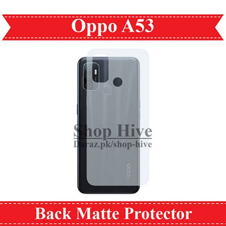 Oppo A53 Back Matte Protector Soft film Protection Soft Skin Sheet For A53