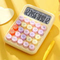 Korean Kawaii Calculator Cartoon Candy Colour Silent Mechanical Keyboard Desktop Financial and Accounting Learning Calculator. 