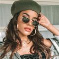 New Luxury Retro Small Metal Frame Steampunk Sunglasses Women Men Vintage Oval Sun Glasses Vintage Eyewear oculos. 