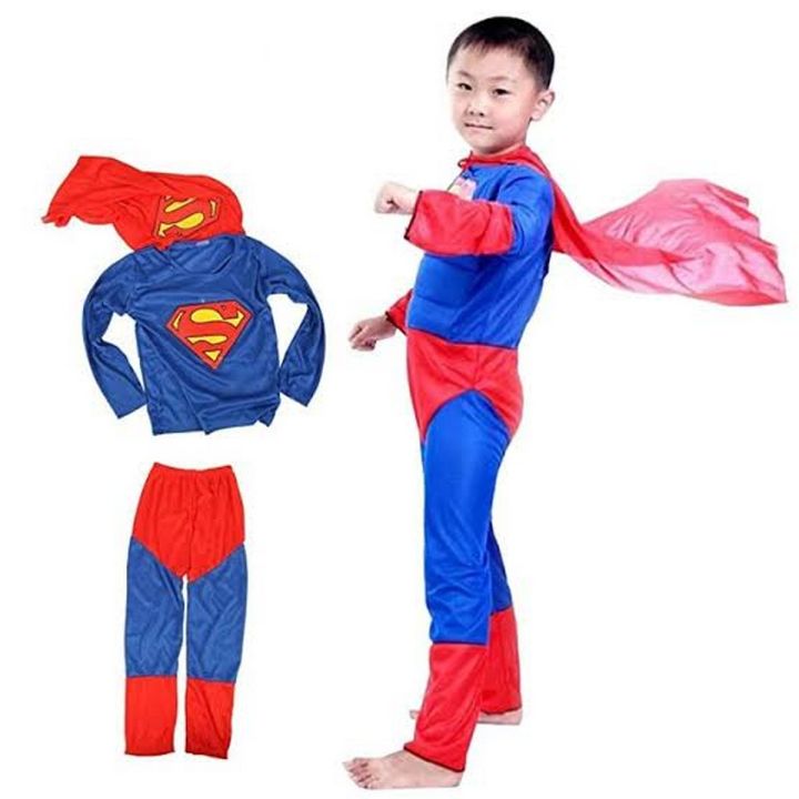 Superman kids costume superman costume for kids for baby for boys for 4 years for 3 years for 5 years for 6 years for 7 years for 8 years for 9 years