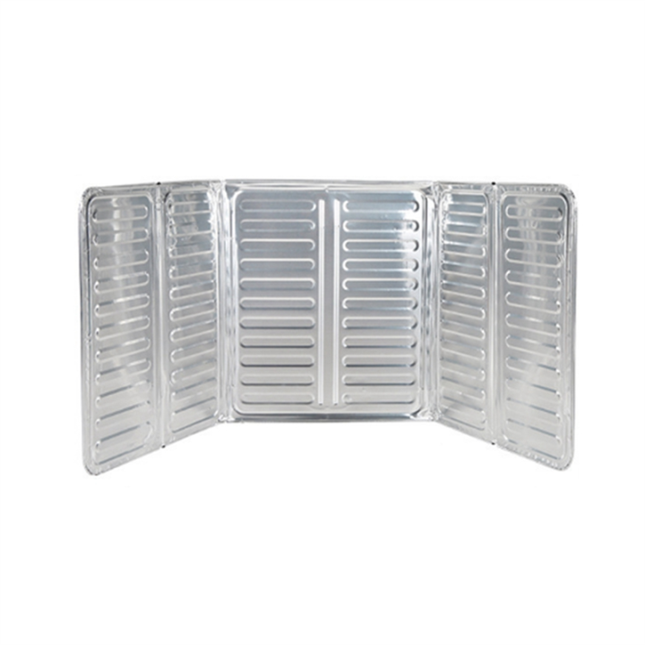 Frying Oil Splash Screen Cover Anti Splatter Shield Guard Aluminium Foil Scald Proof Board Protection A